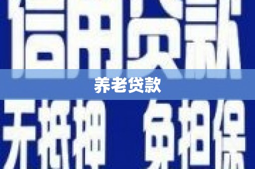 宁海养老贷款