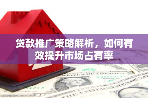 蕲春贷款推广策略解析，如何有效提升市场占有率