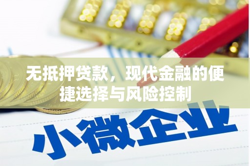 温宿无抵押贷款，现代金融的便捷选择与风险控制