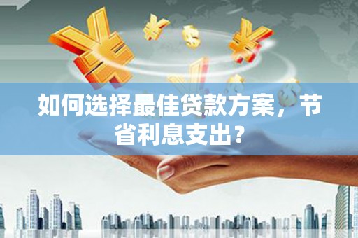 袁州如何选择最佳贷款方案，节省利息支出？