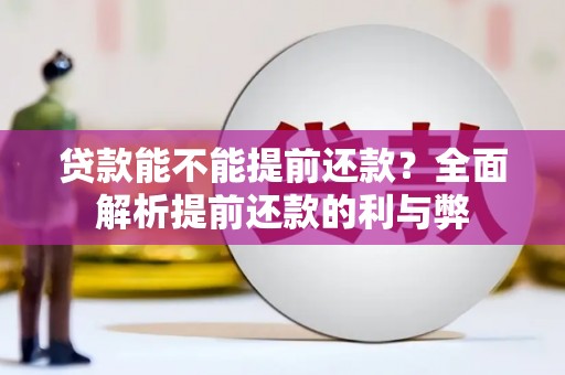 平果贷款能不能提前还款？全面解析提前还款的利与弊
