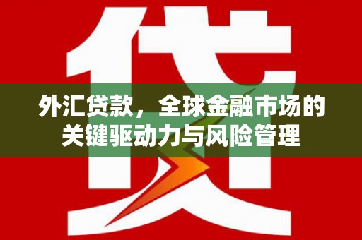 东至外汇贷款，全球金融市场的关键驱动力与风险管理