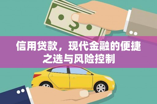 旅顺口信用贷款，现代金融的便捷之选与风险控制