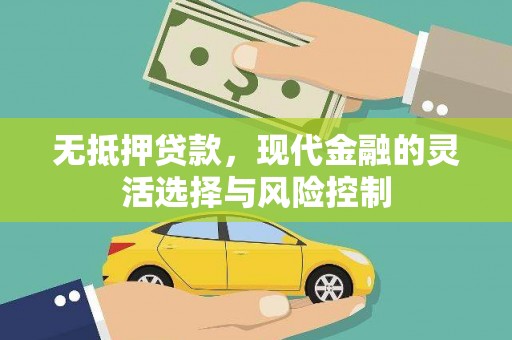 红安无抵押贷款，现代金融的灵活选择与风险控制