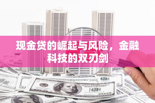 邵东现金贷的崛起与风险，金融科技的双刃剑