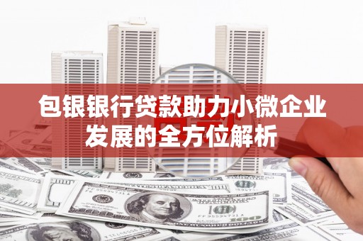 启东包银银行贷款助力小微企业发展的全方位解析