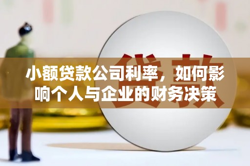 沈北新区小额贷款公司利率，如何影响个人与企业的财务决策