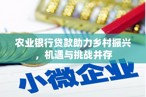 平谷农业银行贷款助力乡村振兴，机遇与挑战并存